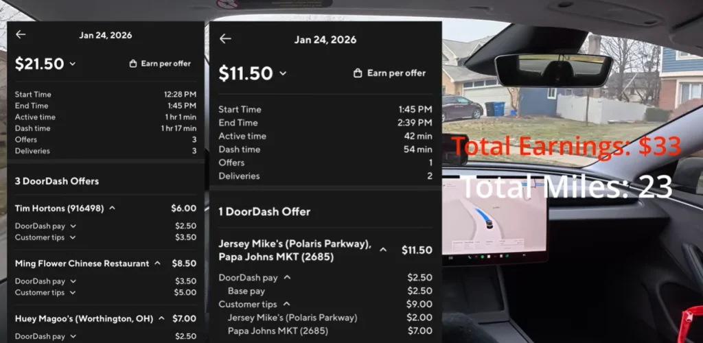 Tesla's Full Self-Driving software attempts to complete real DoorDash orders in real traffic before snowstorm