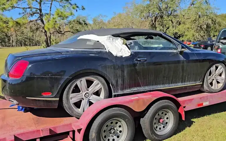 totaled Bentley Continental GT