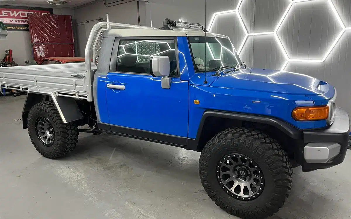 Car enthusiast transforms discontinued Toyota FJ Cruiser SUV into the perfect pickup truck