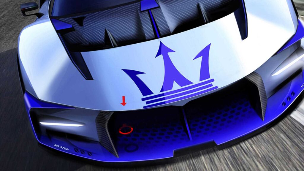 track-only Maserati front section