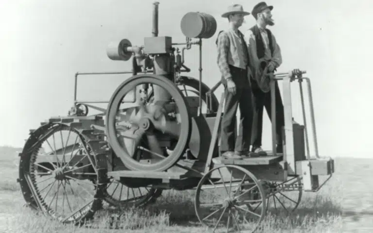 More than 100 years ago, a man from Iowa named John Froelich created the first gas-powered tractor and completely changed farming forever