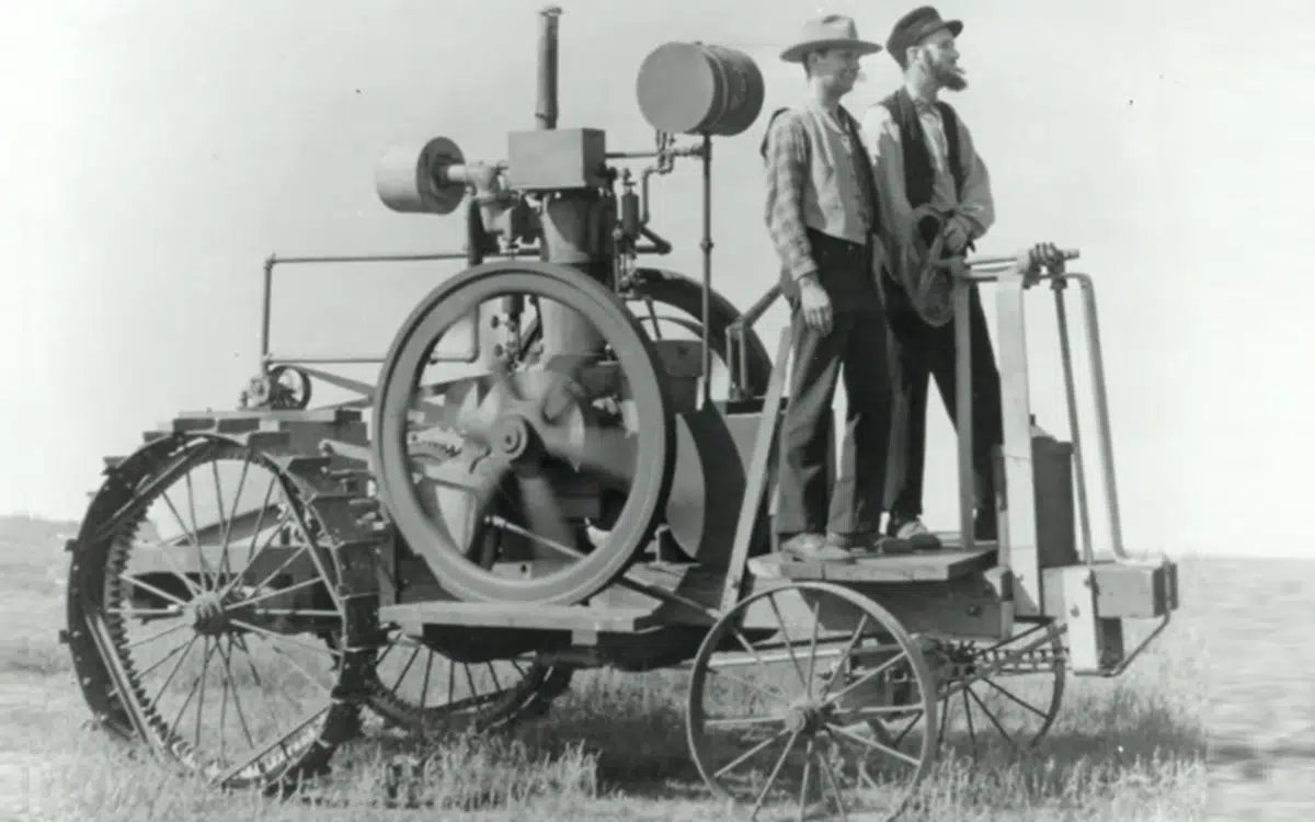 This Iowa-built tractor from 1892 was the first gas-powered machine to revolutionize farming