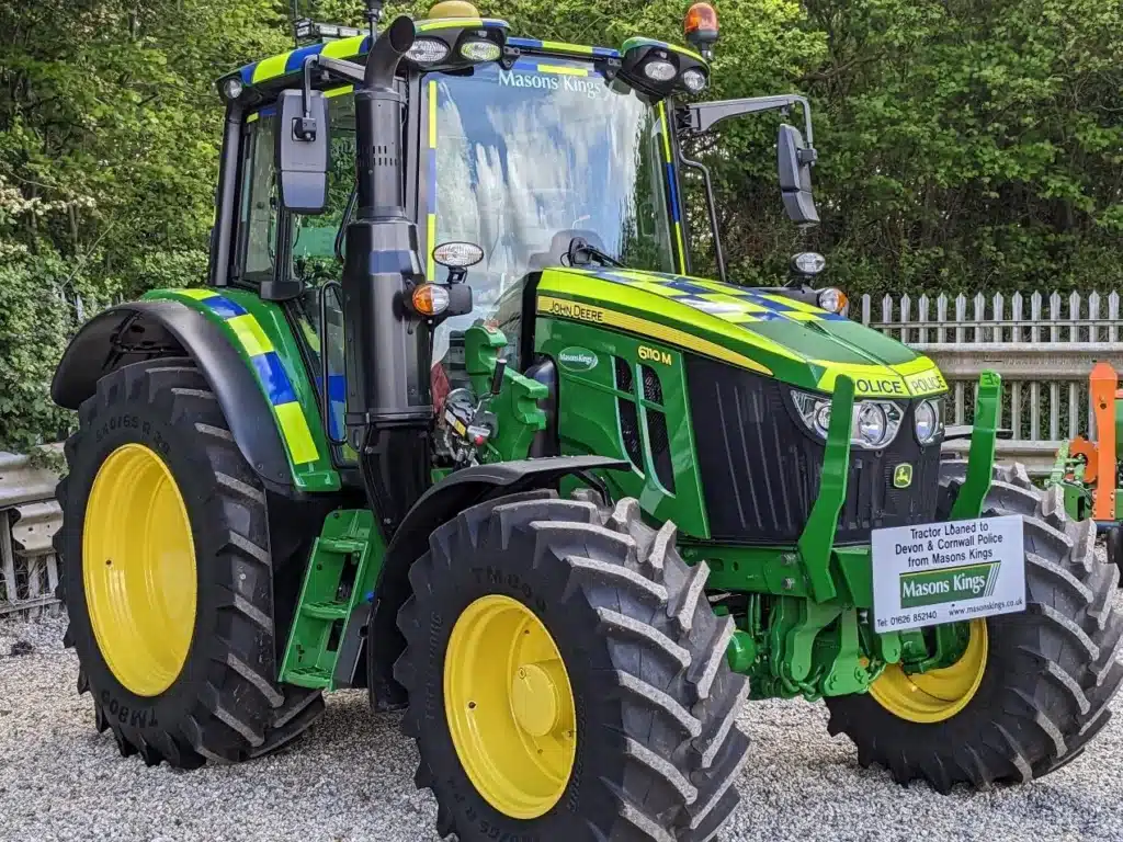 The world's weirdest police car is a huge tractor in a tiny UK village