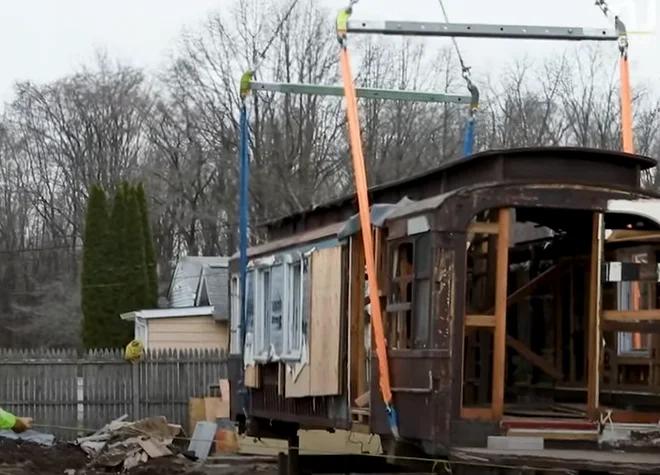 A 1914 New Jersey trolley once used as a home is being restored after 108 years, bringing a piece of transport history back to life