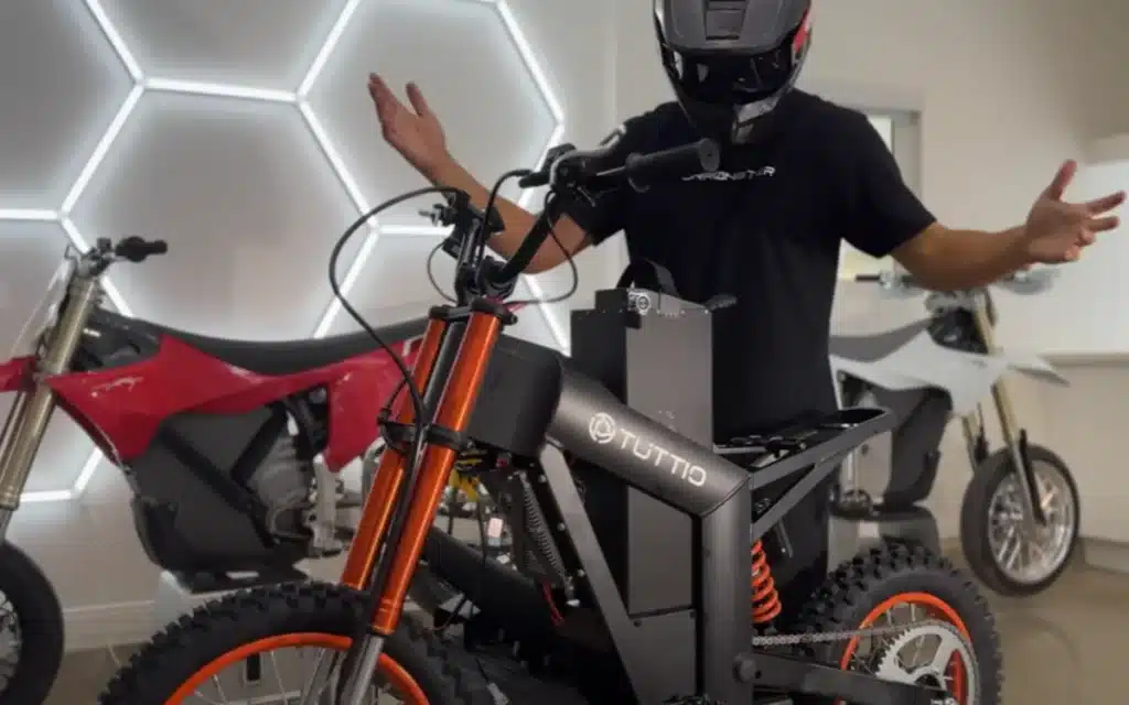 California man hacks the cheapest electric bike on Amazon - a Tuttio - with a $15 dongle and 72V battery, pushing it to 40mph