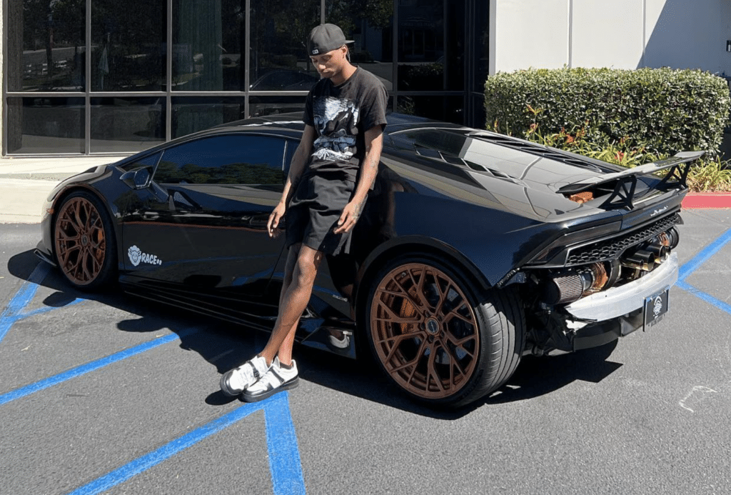 Twin turbo Lamborghini owned by Canadian Rapper Night Lovell