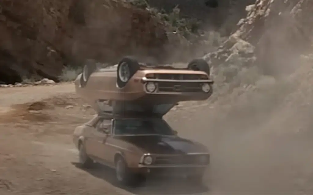 This chocolate commercial was too much for the UK thanks to wild stunt during a car chase between a Ford Mustang and Buick