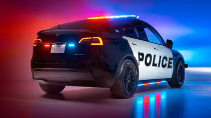 Unplugged Performance unveils its new Model Y police car, set to go into service soon in South Pasadena