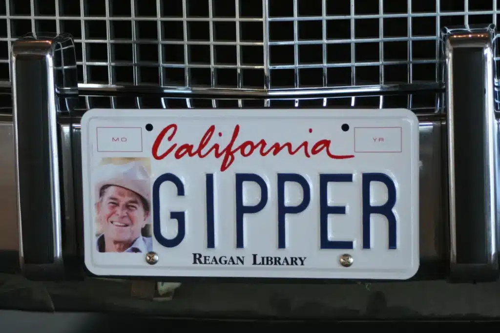 california man license plate