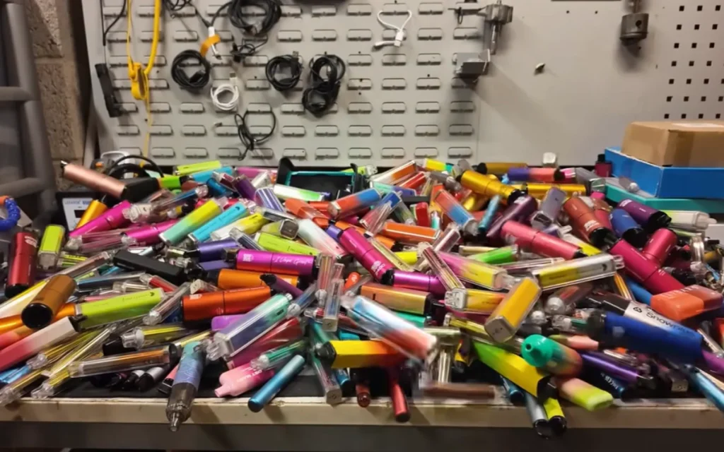 A YouTuber proves 500 discarded vapes batteries can power an entire house, revealing how much real energy we throw away in disposable devices