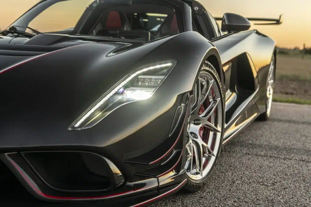 Hennessey Venom F5 Revolution Roadster for his 75th birthday