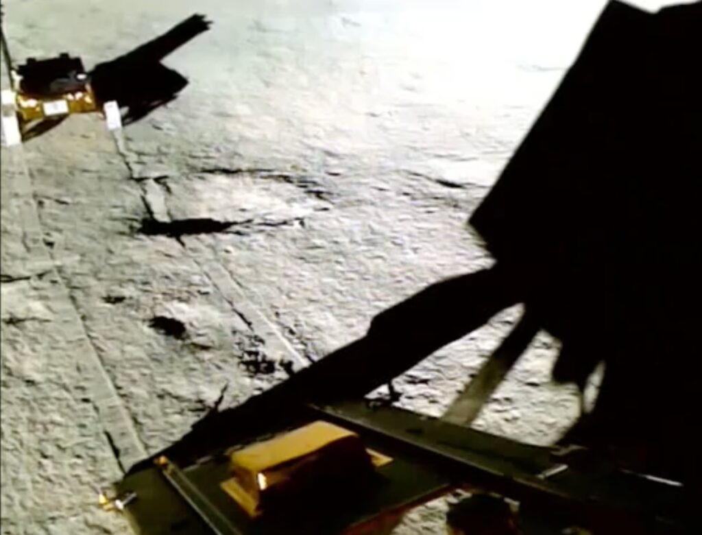 South Pole's videos from India's lunar rover