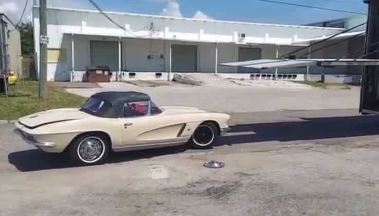 Vintage Corvette delivery