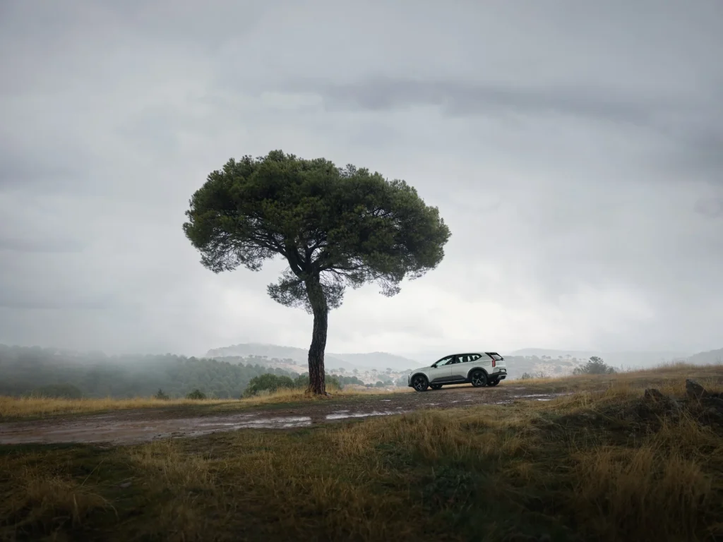 The Volvo EX60 claims enough range to drive from Paris to Amsterdam nonstop, and it’s designed to make that distance feel normal