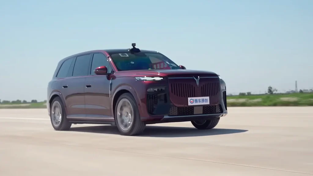 6,000-lb Chinese Luxury PHEV is put through brutal test where it goes flying off mega ramp to face 66ft drop