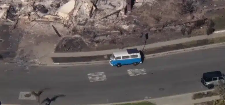 Volkswagen to restore the Microbus that went viral during the California wildfires