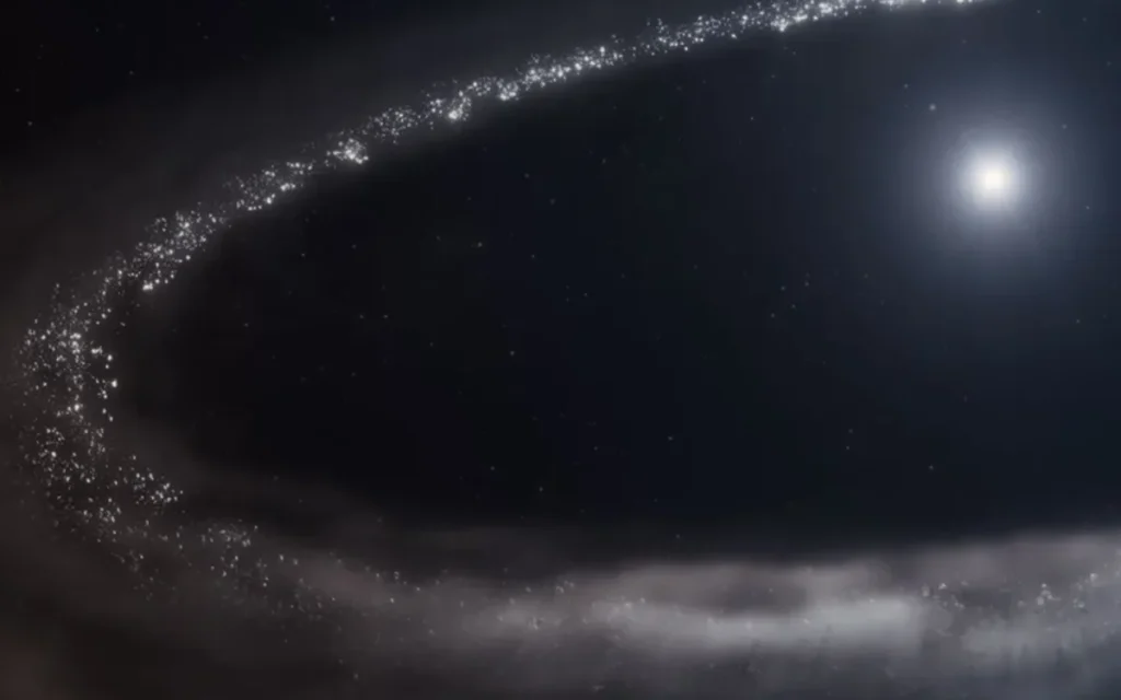 The James Webb Telescope helped NASA confirm the existence of frozen water ice around a star 155 light-years away