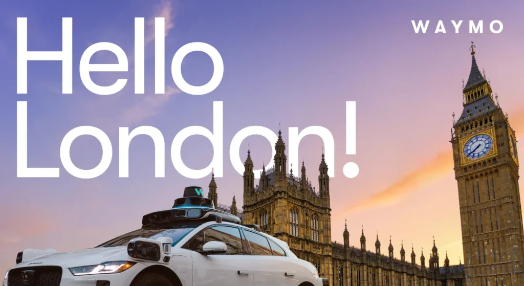 Autonomous taxi company Waymo is expanding its operations and will be rolling out in London next year