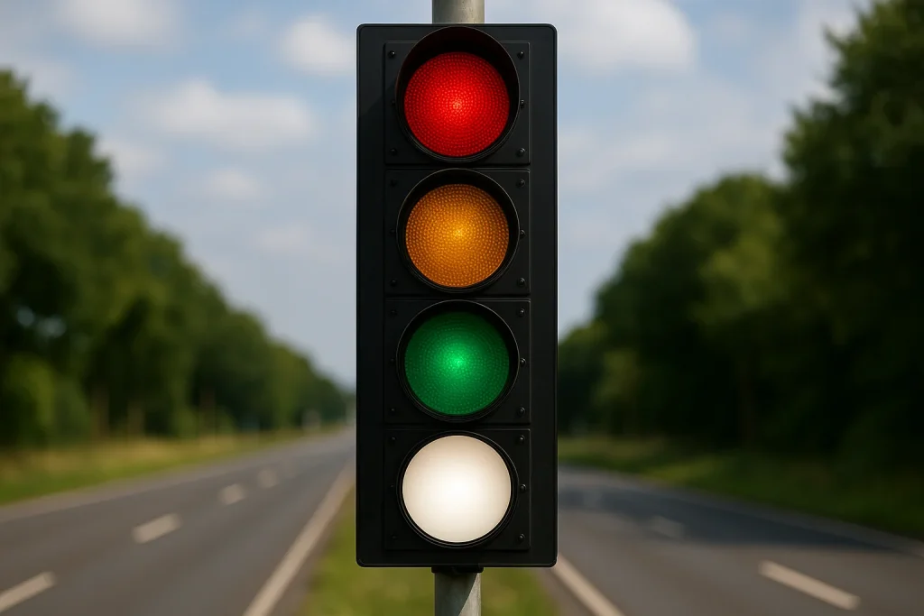 How a white traffic light would actually work with North Carolina testing a fourth signal that would change driving forever thanks to autonomous vehicles