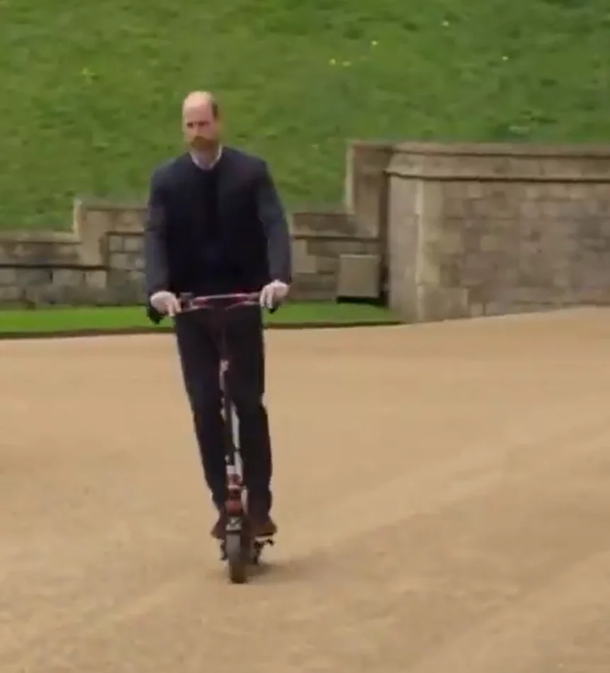 Prince William swapped his Ducati for an electric scooter, sparking debate as he joins King Charles in showing the royal family’s greener side