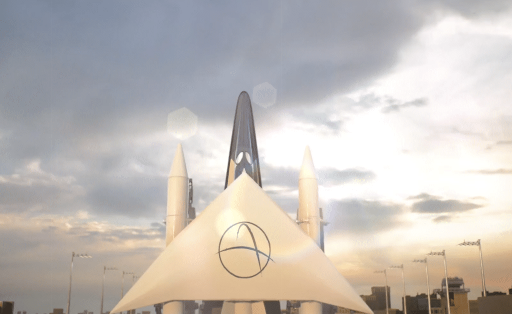 Chinese aerospace company create winged rocket concept that can fly from New York to Beijing in just one hour