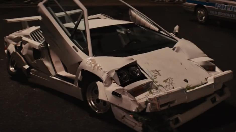 Destroyed Lamborghini Countach from The Wolf Of Wall Street 