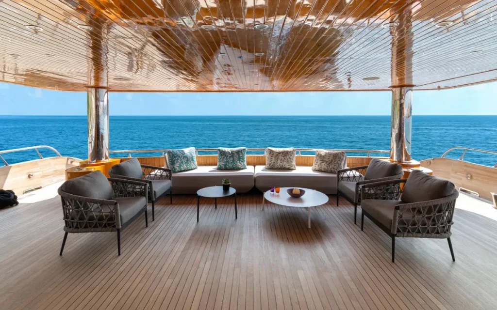 The world’s largest wooden superyacht 'Afra' turns heads with its gleaming teak hull, Italian interiors, and vast cavernous design