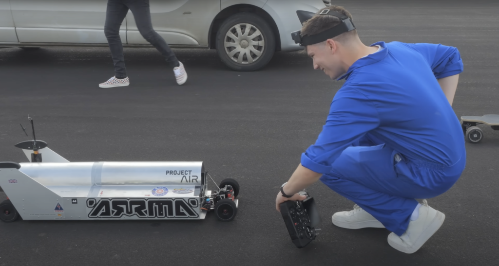 Man sets world speed record with remote-controlled car