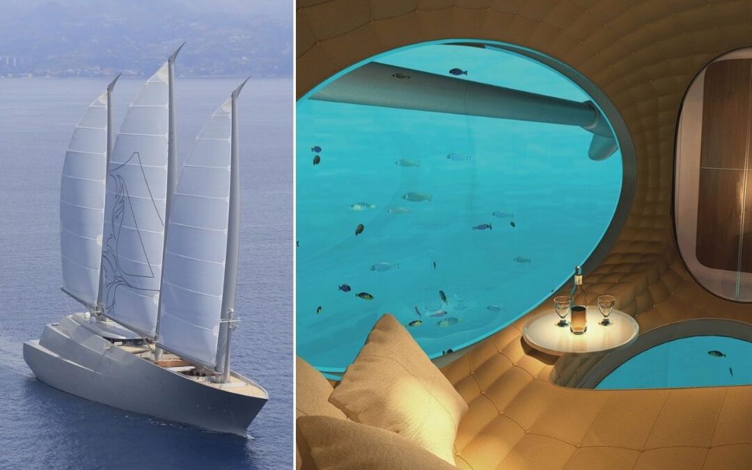 The world’s largest sailing yacht has an underwater pod and eight decks