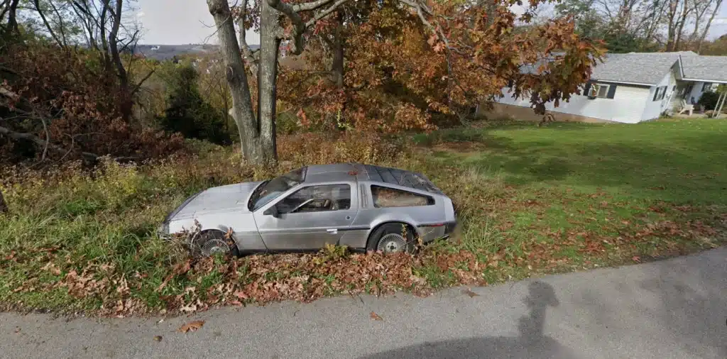 abandoned DeLorean DMC-12 in West Virginia