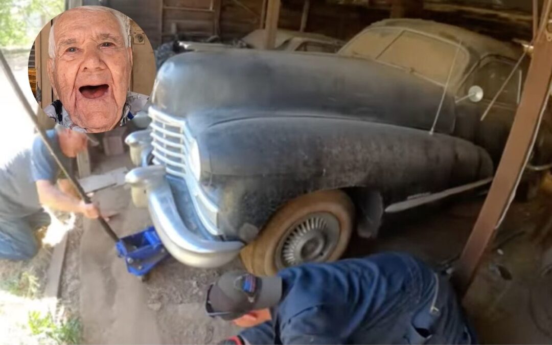 Watch WW2 veteran’s reaction to son fixing his 1946 Cadillac
