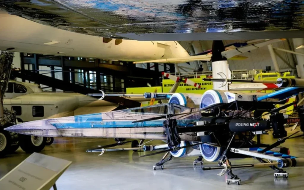 A Boeing-built Star Wars X-wing flew once at Disney World in Orlando - now it’s on display at the Smithsonian as both movie magic and aviation history