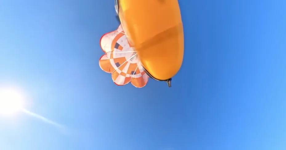 A YouTuber drops the new Insta360 X5 camera from 1,000 feet to test its durability - it hits the lake, keeps recording, and somehow survives the fall