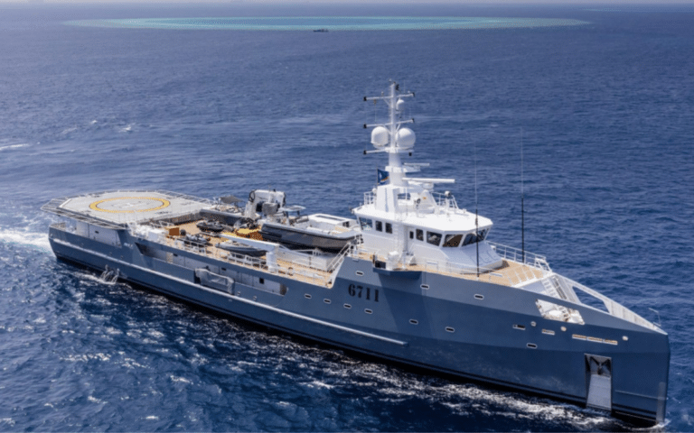 The support boat for a superyacht owned by Mark Zuckerberg was recently spotted in Greece and it’s so big it made an 18-wheeler look like a toy