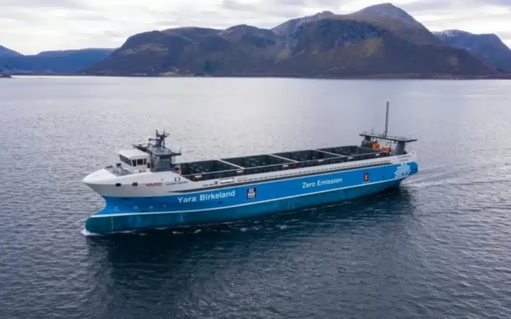 World's first fully autonomous all-electric cargo ship