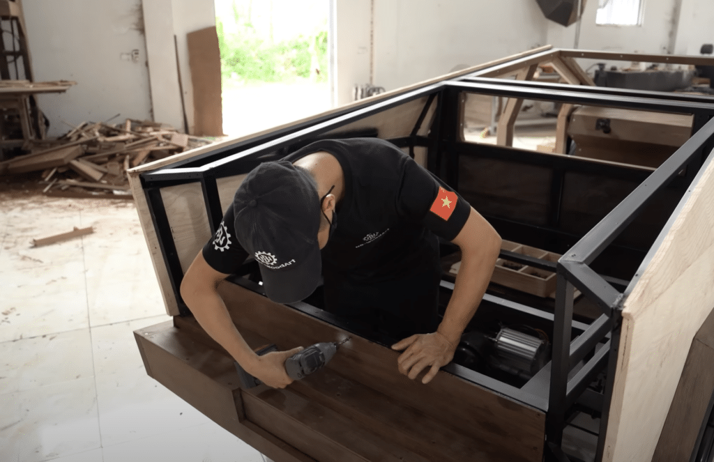 Dad builds wooden Cybertruck and Cyberquad for son in just 100 days