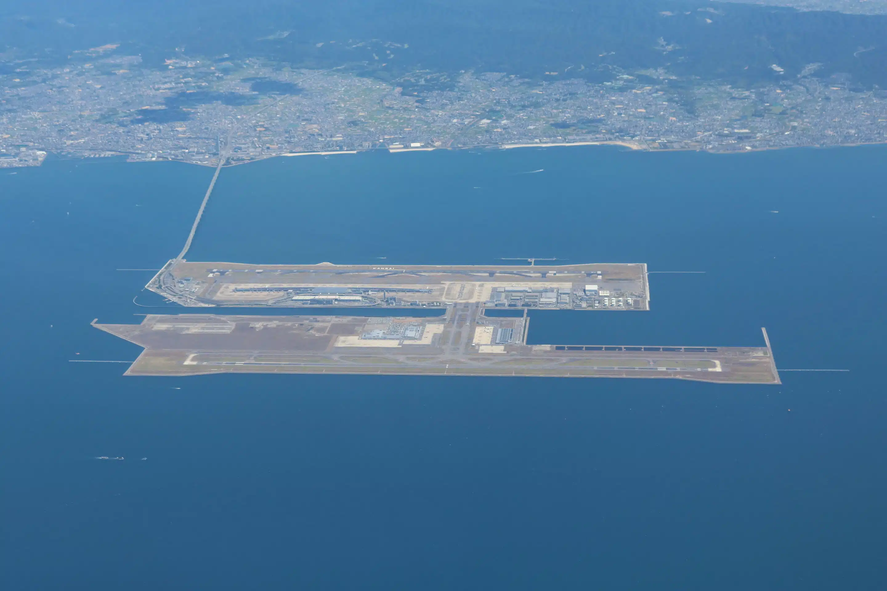 Kansai floating airport in Japan is slowly sinking